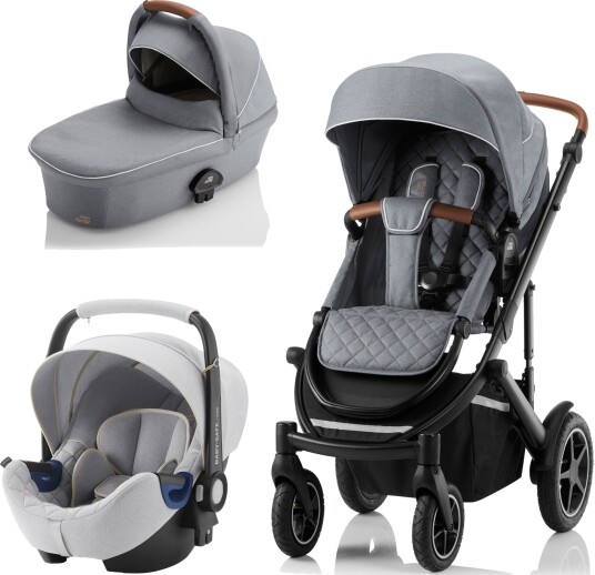 Britax Römer Premiumpakke Smile III Nordic Grey Ink. Bagdel + Bilstol Babysafe2 Nordic Grey LIMITED EDITION!