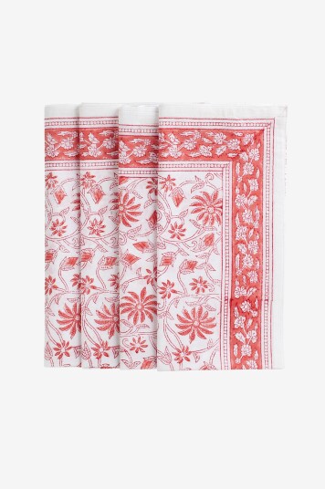 ChamoiServietter Margerita 4 pk   Rød