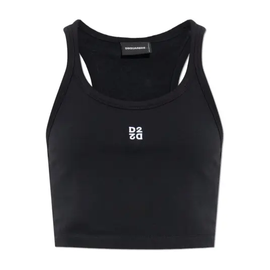 Dsquared2, Dame, Topper, Svart, L,