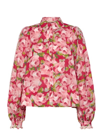 by Ti Mo Cotton Slub Shirt Red L
