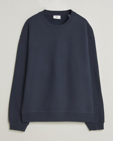 NN07 David Crew Neck Sweatshirt Navy Blue NN07 David Crew Neck Sweatshirt Navy Blue
