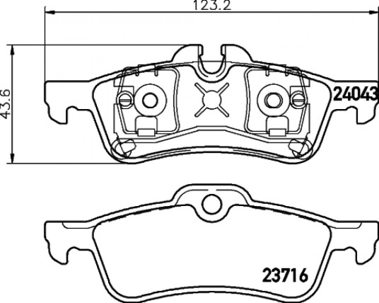 Bremseklosser HELLA 8DB 355 011 351