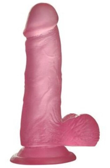 Jelly Studs Crystal Dildo Pink 15,5cm Jelly Studs Crystal Dildo Pink 15,5cm