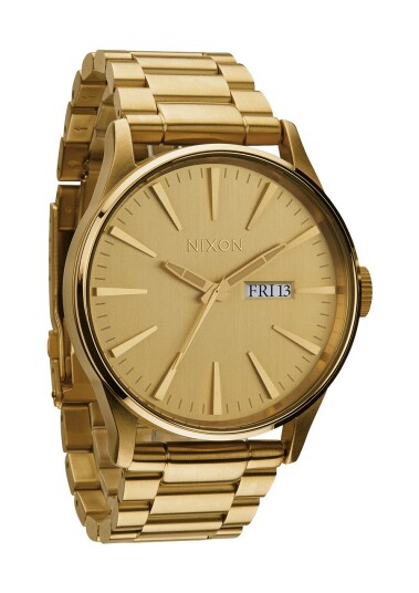 Nixon Herreklokke A356502 00 The Sentry SS Gull/Gulltonet stål Ø42
