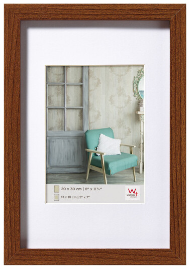 Walther Ramme New Stockholm Valnøtt 15x20 Cm