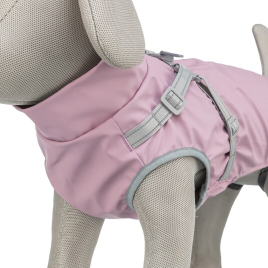 Trixie Pontis Rain regnjakke med sele for hunder 58-62 cm Rosa