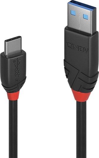 Lindy USB 3.2 Gen 2 Type A til C Kabel 0,15m Svart