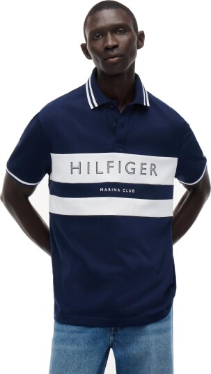 Tommy Hilfiger Ath Chest Branding Reg Polo Navy XXL