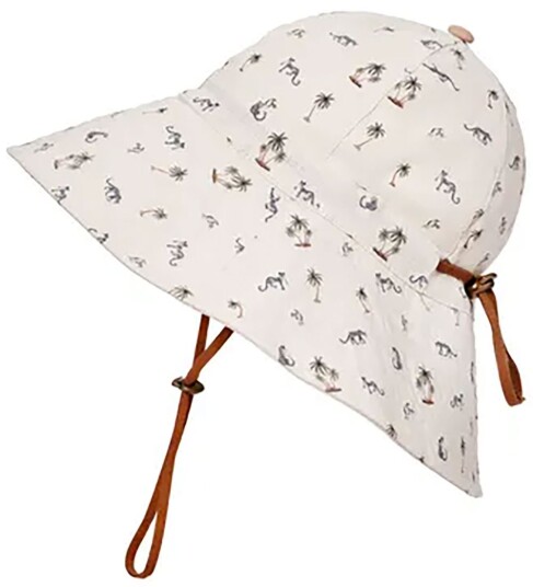 Elodie Details Sun Hat Garden Leo"s Resort 1 2Yr White 1 2Y