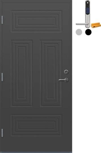 Ytterdør Bygg1 Stavern med Yale Doorman Classic Home Ytterdør Bygg1 Stavern med Yale Doorman Classic Home