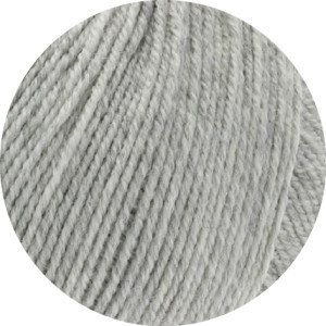 Lana Grossa Cool Wool Baby Garn 206 Lysegrå Melert