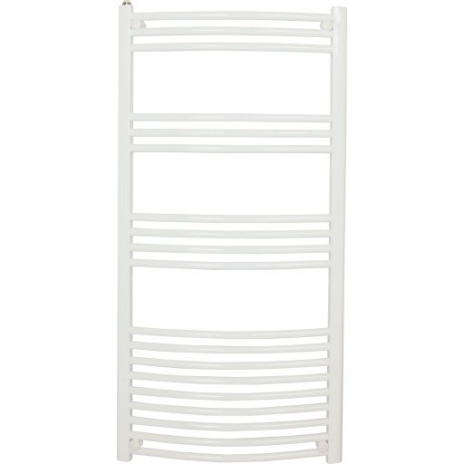 Kriss Athena Buet håndkletørker for Central-/Fjernvarme 1200x600 mm, hvit