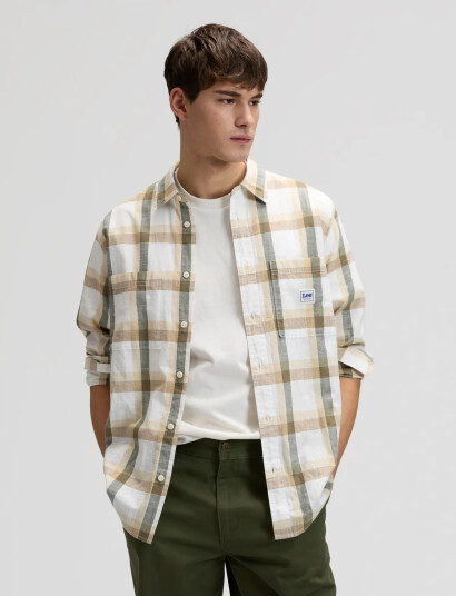 Lee Jeans Workwear Shirt 2.0 Beige L x 00