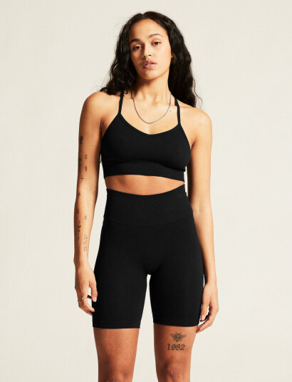 Craft Collective Rib Strap Sports Bra W - Black - L/XL Craft Collective Rib Strap Sports Bra W - Black - L/XL