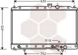 VAN WEZEL 32002148 Radiator motorkjøling