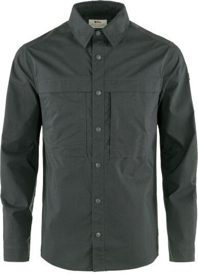 Fjellreven Men's Abisko Trail Shirt Long Sleeve Dark Grey S
