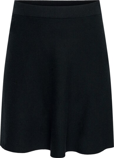 ONLY Carmakoma Caramar Skater Mini Skirt Knt Black 50 52