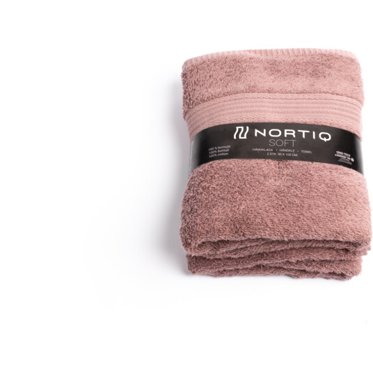 NORTIQ HÅNDKLÆR SOFT 2 PK GAMMELROSA 50X100CM 450G