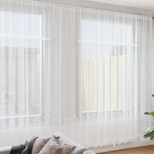  Gardiner med gardiner Hvit 500 x 280 cm Polyester
