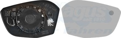 VAN WEZEL 0989836 Speilglass, ytterspeil