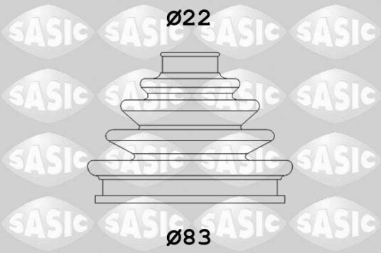 Sasic Mansjett drivaksel SASIC 4003437