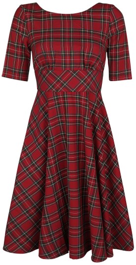 Hell Bunny Middellang kjole Irvine 50s Dress XS til 4XL Damer rød