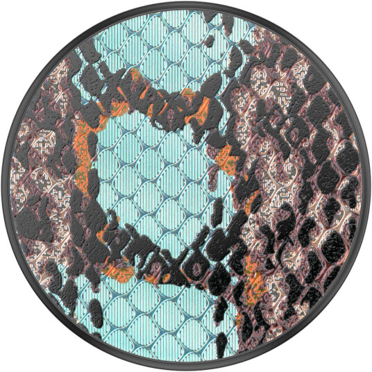 Popsockets Embossed Metal Water Snake Avtagbart Grip Med Stativfunksjon Luxe