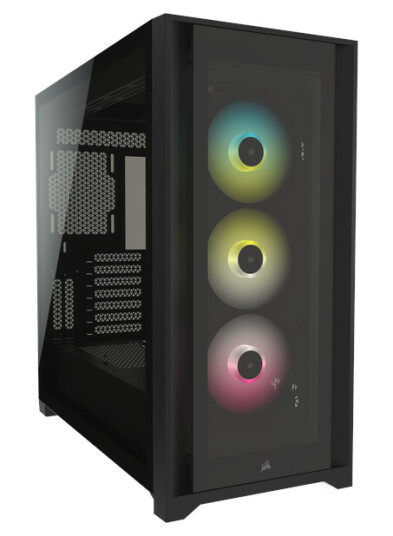 Corsair iCUE 5000X RGB TG - Black - Kabinett - Miditower - Svart