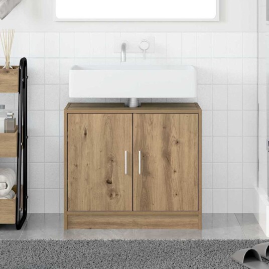 vaskeskap Eik 63x29x55 cm Konstruert tre vaskeskap Eik 63x29x55 cm Konstruert tre