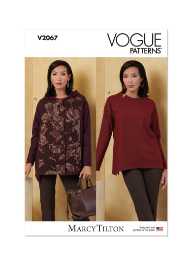Vogue 2067 Topp & Jakke Strl: A Xs S M L Xl Xxl