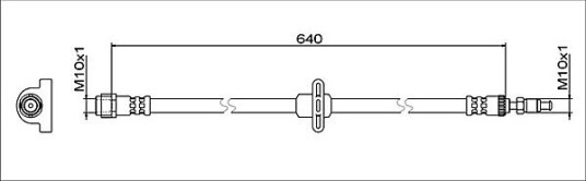 Bremseslange METZGER 4112083