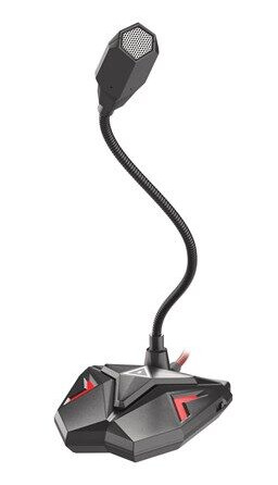 Genesis Radium 100 Bordmikrofon USB Omnidireksjonal for Gaming Svart/Rød
