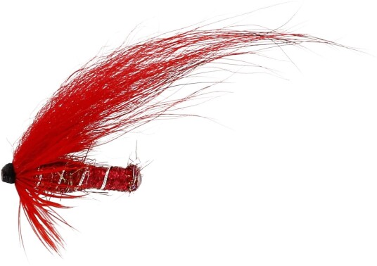Unique Flies The Cardinal Plastic Tube 1" Red