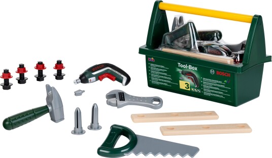 Theo Klein Toy Tool Box with Ixolino Cordless Screwdriver Theo Klein Toy Tool Box with Ixolino Cordless Screwdriver