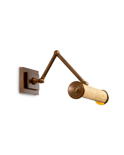 Eichholtz Luca vegglampe antikk messing/rotting S