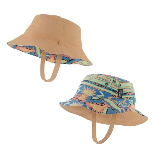 Patagonia Baby Sun Bucket Hat Salamander Green 0-3M Patagonia Baby Sun Bucket Hat Salamander Green 0-3M