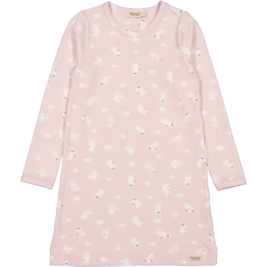 Marmar night dress modal smooth print – rose Moomin 92