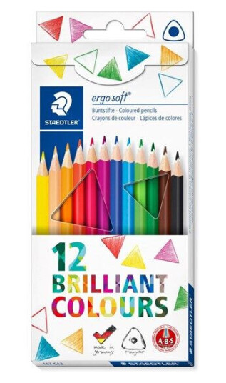Staedtler Col. pencil ergosoft 12pcs FSC 100%