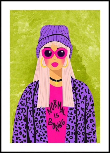 Normal is boring Poster Plakat / 40x50cm Normal is boring Poster Plakat / 40x50cm