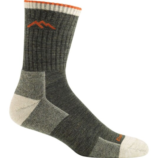 Darn Tough Men's Hiker Micro Crew Sock Cushion XL (46-49 . 5) , Olive