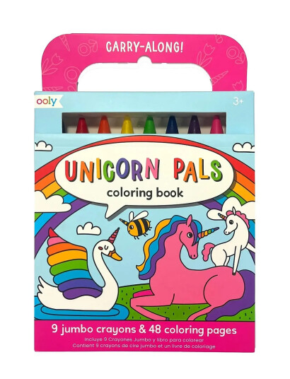 Ooly Fargestifter Og Malebok Unicorn Pals Ta Med Multi Patterned One Size