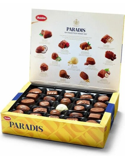 Ert Godis Marabou Paradis Utvalgte Praliner av Lys og Hvit Sjokolade 500 g