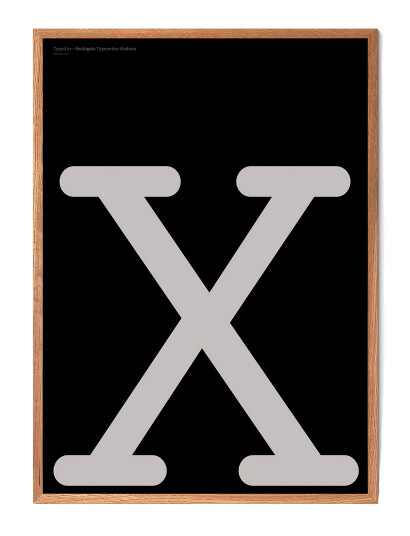 Poster & Frame Berlingske-X - Black - 70X100CM