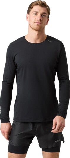 Björn Borg Men"s Borg Running Feather Long Sleeve T-Shirt Black Beauty S Björn Borg Men"s Borg Running Feather Long Sleeve T-Shirt Black Beauty S