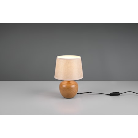 Luxor Bordlampe 26 cm E14 Beige/Tre