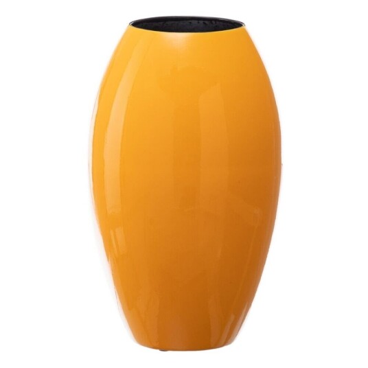 Bigbuy Home Vase 21,5 X 21,5 X 36 Cm Keramikk Gul