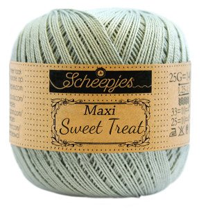 Scheepjes Maxi Sweet Treat Garn Unicolor 402 Sølv Grønn