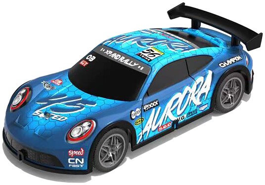 Toymax Aurora 45 RC Bil Med Lys 1:22 Blå/Grønn Toymax Aurora 45 RC Bil Med Lys 1:22 Blå/Grønn