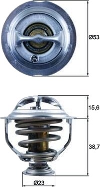 Termostat MAHLE ORIGINAL TX 123 95D Termostat MAHLE ORIGINAL TX 123 95D
