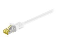 MicroConnect - Nettverkskabel - RJ-45 (hann) til RJ-45 (hann) - 1 m - SFTP, PiMF - CAT 7 - halogenfri, uten hindringer - hvit MicroConnect - Nettverkskabel - RJ-45 (hann) til RJ-45 (hann) - 1 m - SFTP, PiMF - CAT 7 - halogenfri, uten hindringer - hvit